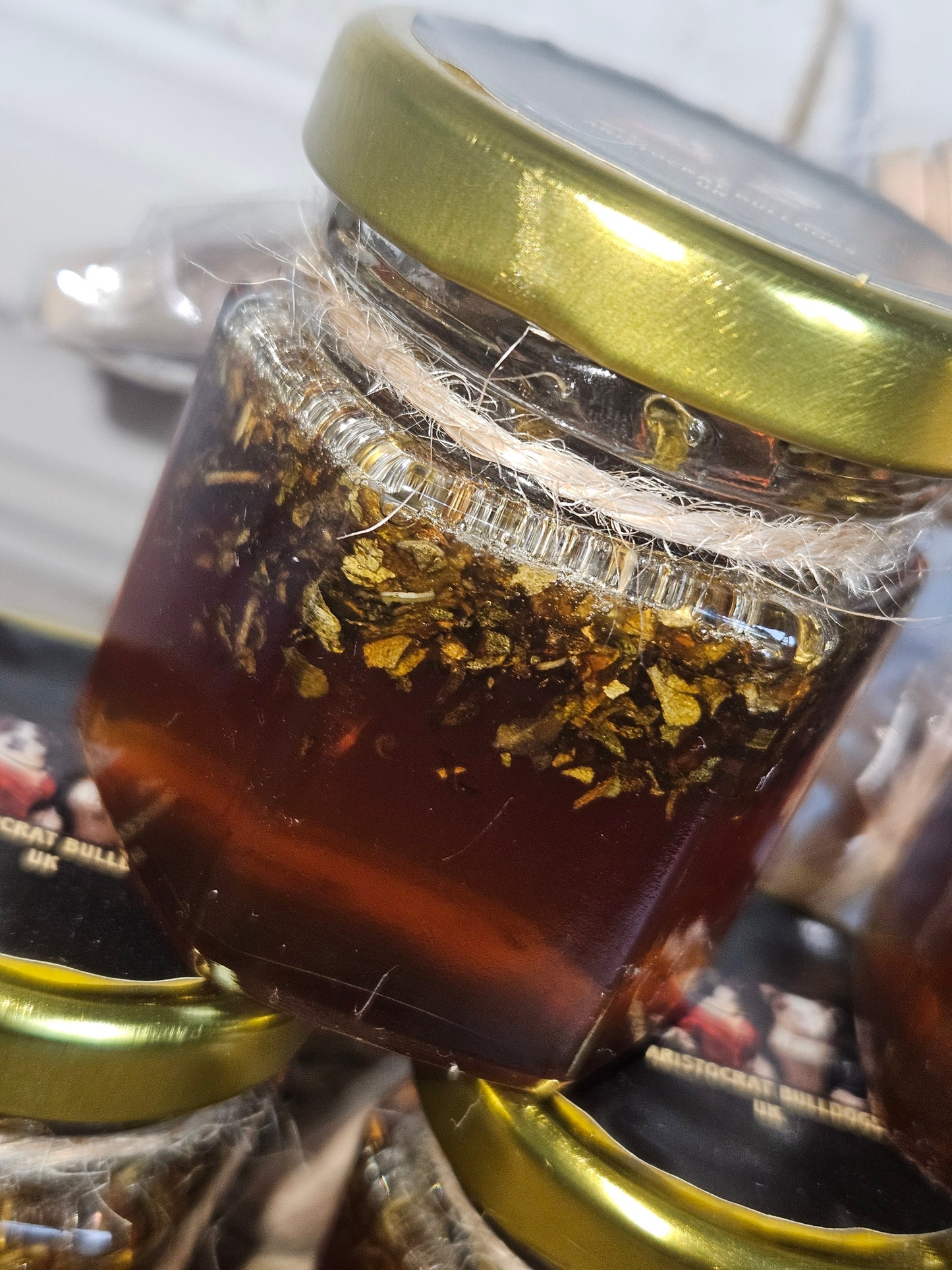 Organic basil Infused natural honey