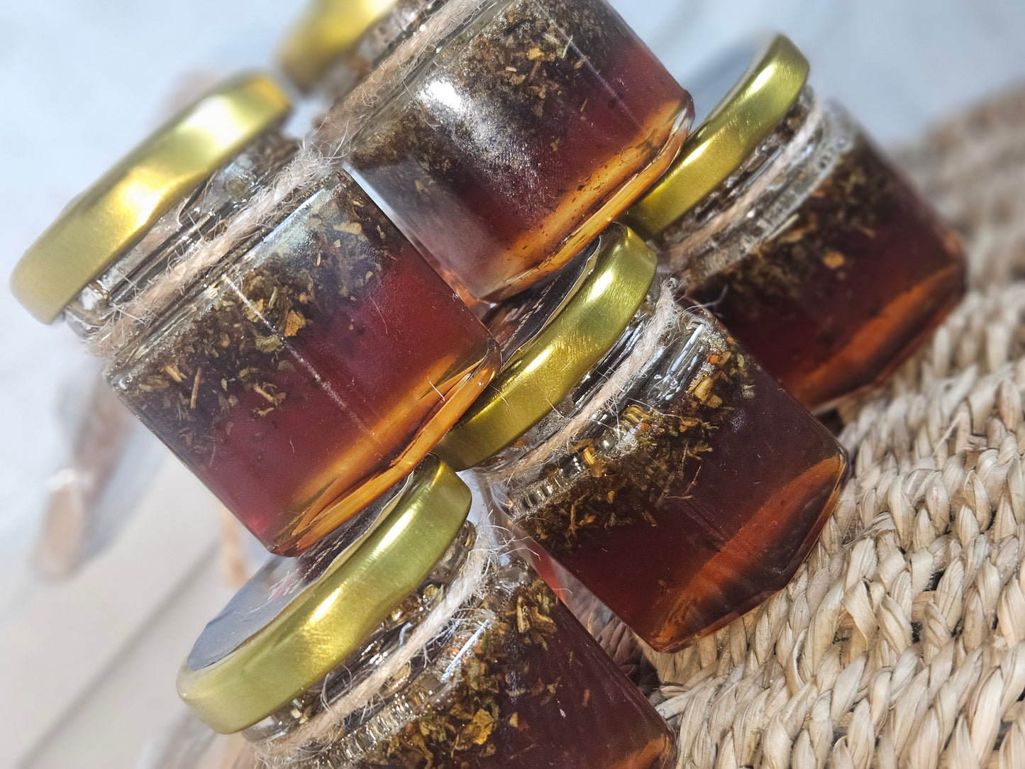 Organic basil Infused natural honey